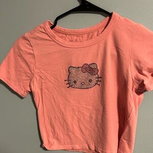 Sanrio Coral Hello Kitty Short Sleeve Tee